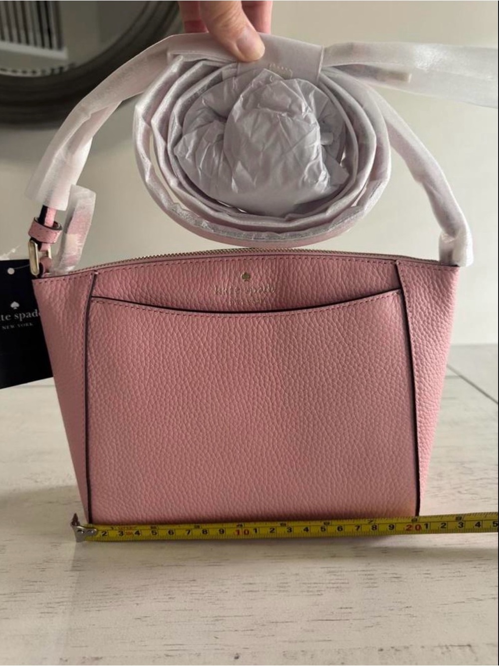 kate spade Blush Pink Pebbled Leather Shoulder Bag absolutely gorgeous 🤩